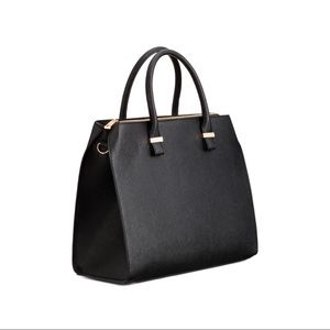 H&M Black Career Tote Bag NWOT